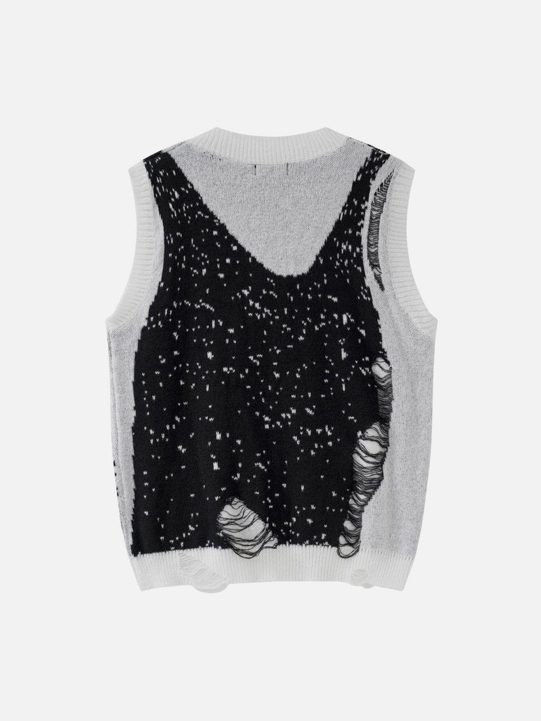 Helmiss - "Tangle" Color Mixing Knit Sweater Vest- Streetwear Fashion - helmiss.com