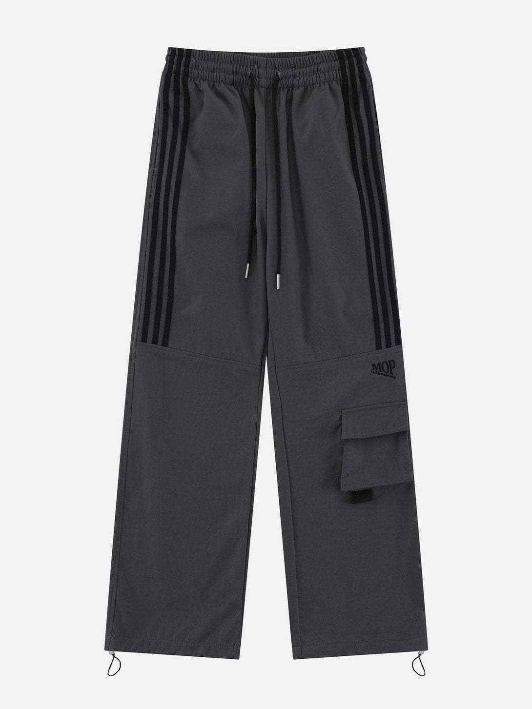 Helmiss - Tapered Leg Striped Sweatpants- Streetwear Fashion - helmiss.com