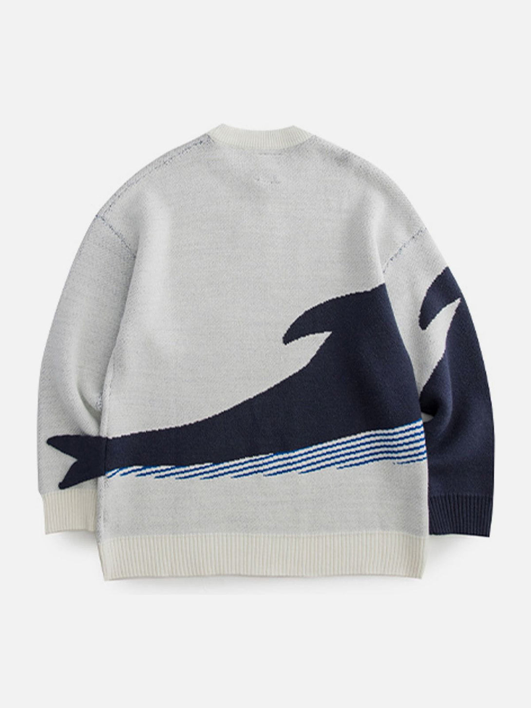 Helmiss - "The Loneliest Whale" Knit Sweater- Streetwear Fashion - helmiss.com