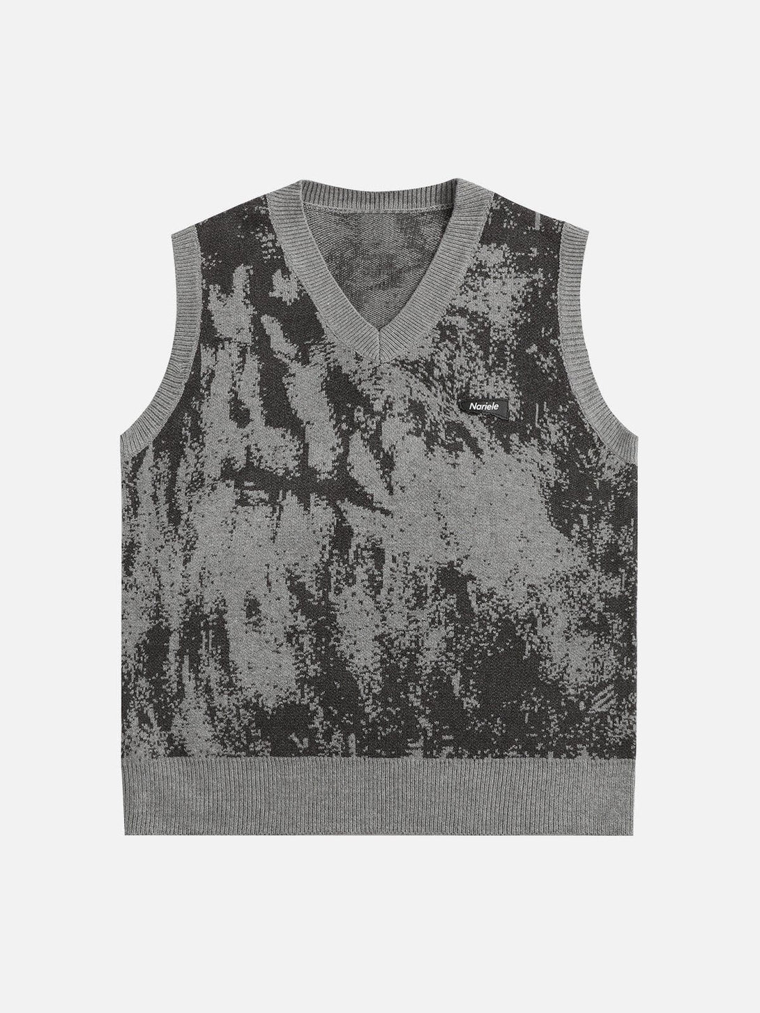 Helmiss - Tie Dye Jacquard Sweater Vest- Streetwear Fashion - helmiss.com