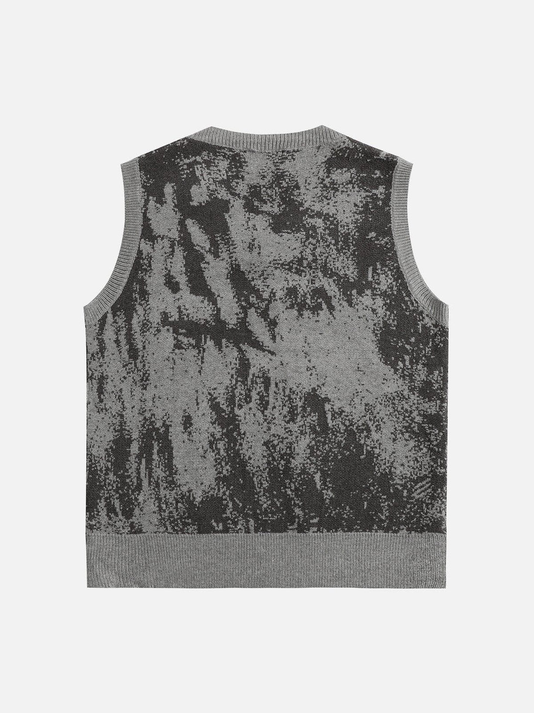 Helmiss - Tie Dye Jacquard Sweater Vest- Streetwear Fashion - helmiss.com