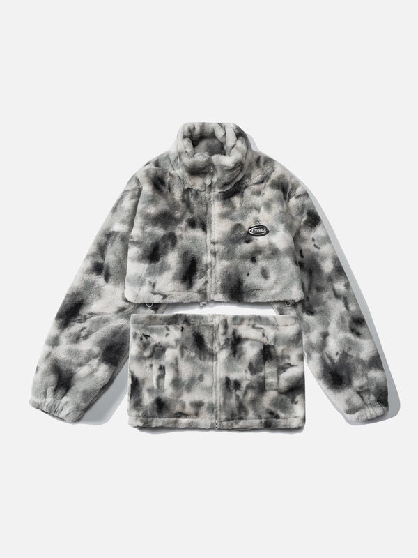 Helmiss - Tie-Dye Two-Wear Sherpa Suit- Streetwear Fashion - helmiss.com