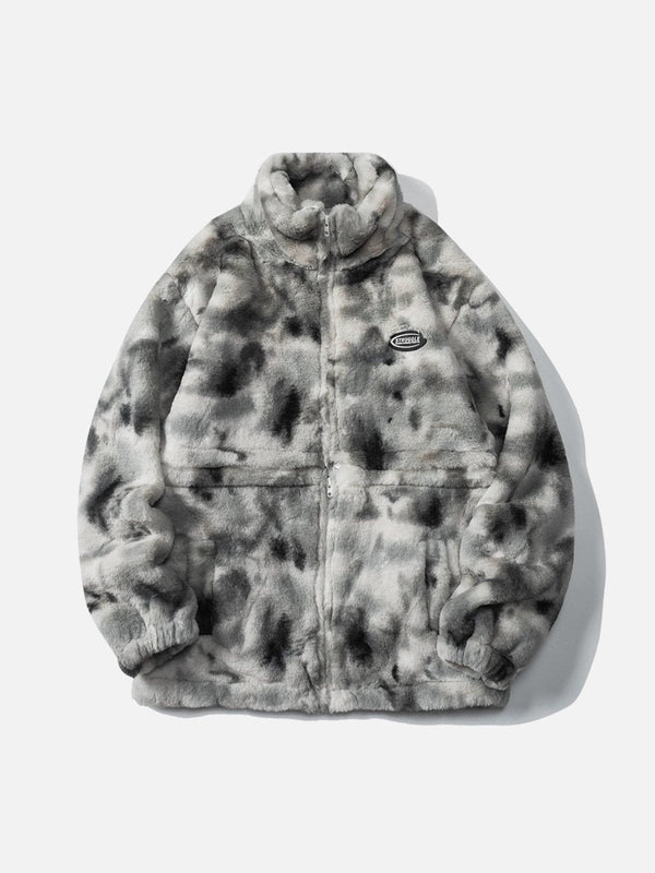 Helmiss - Tie-Dye Two-Wear Sherpa Suit- Streetwear Fashion - helmiss.com