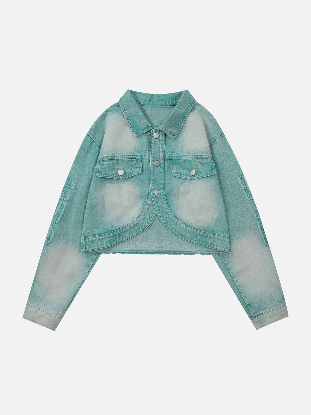 Helmiss - Tie-Dye Washed Denim Jacket- Streetwear Fashion - helmiss.com