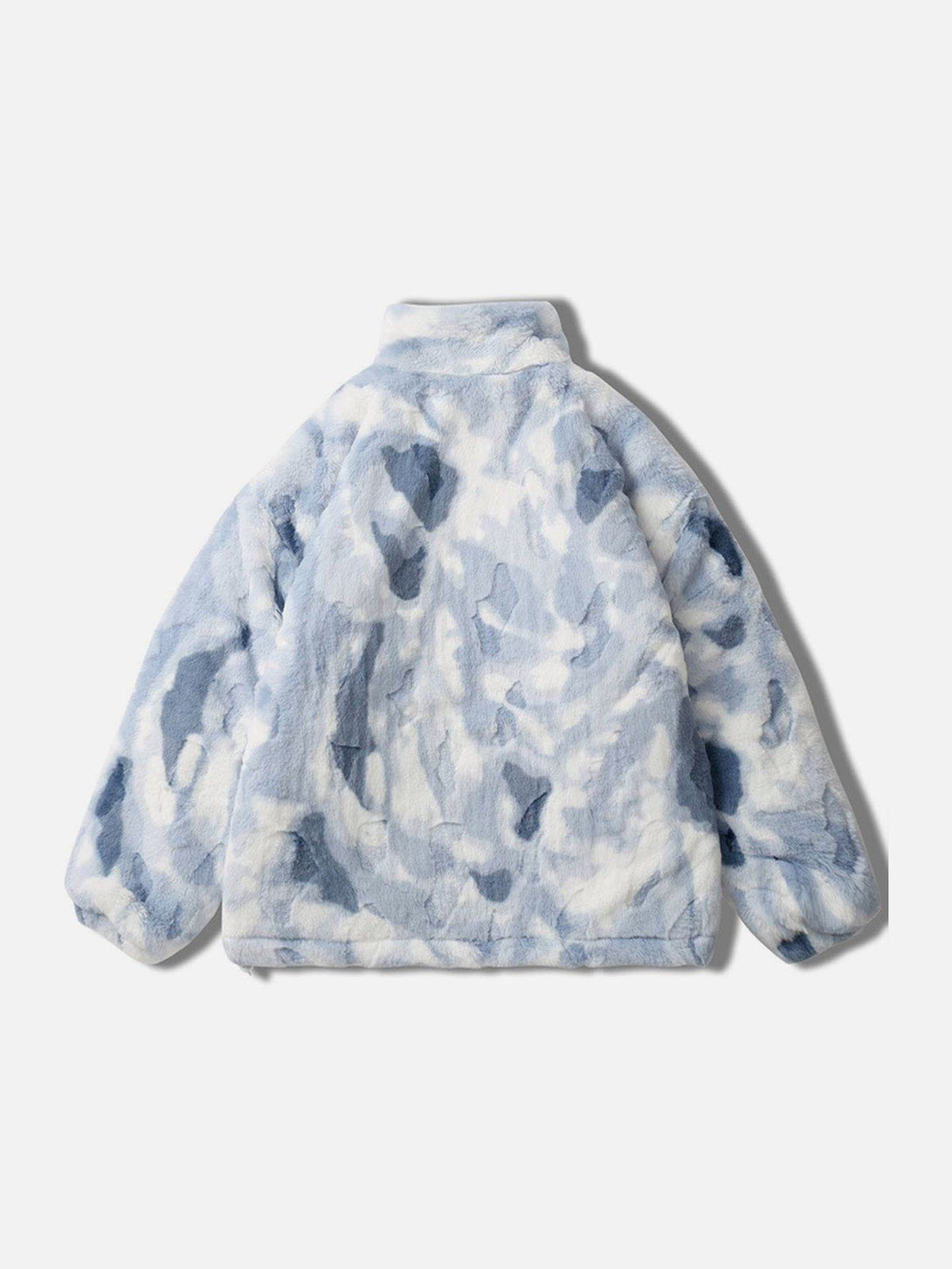 Helmiss - Tie-dye Heart Sherpa Coat- Streetwear Fashion - helmiss.com