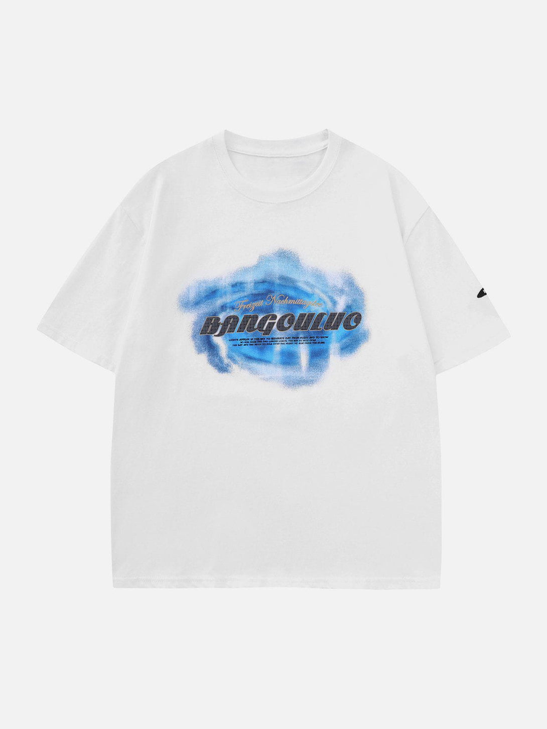 Helmiss - Tie-dye letters Print Tee- Streetwear Fashion - helmiss.com