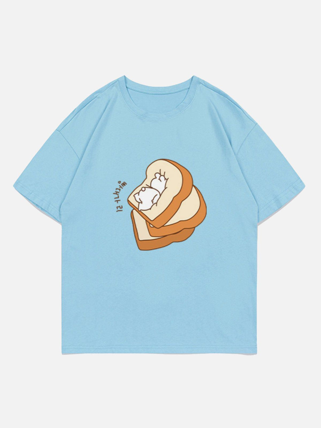 Helmiss - Toast Rabbit Print Tee- Streetwear Fashion - helmiss.com