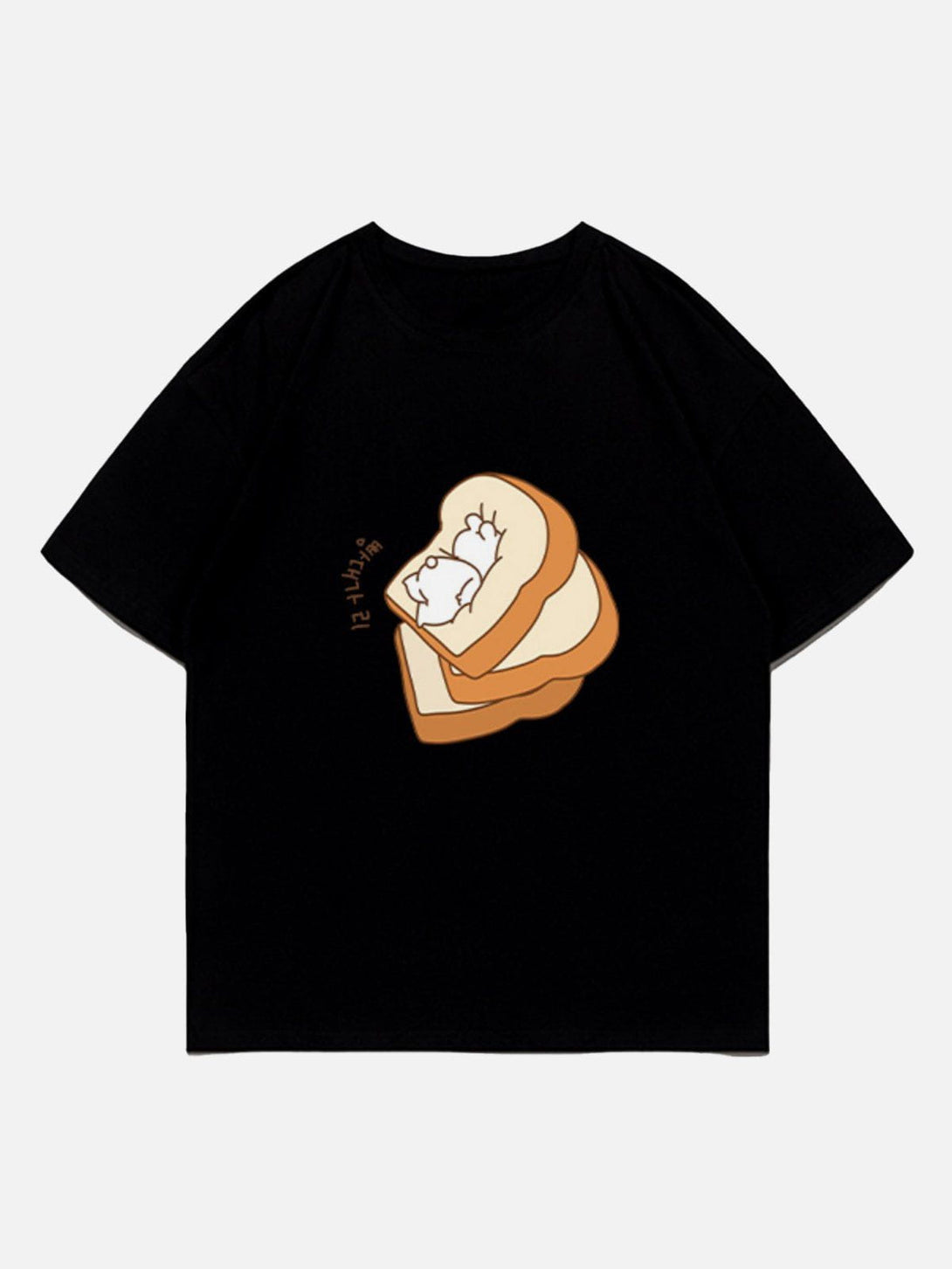 Helmiss - Toast Rabbit Print Tee- Streetwear Fashion - helmiss.com