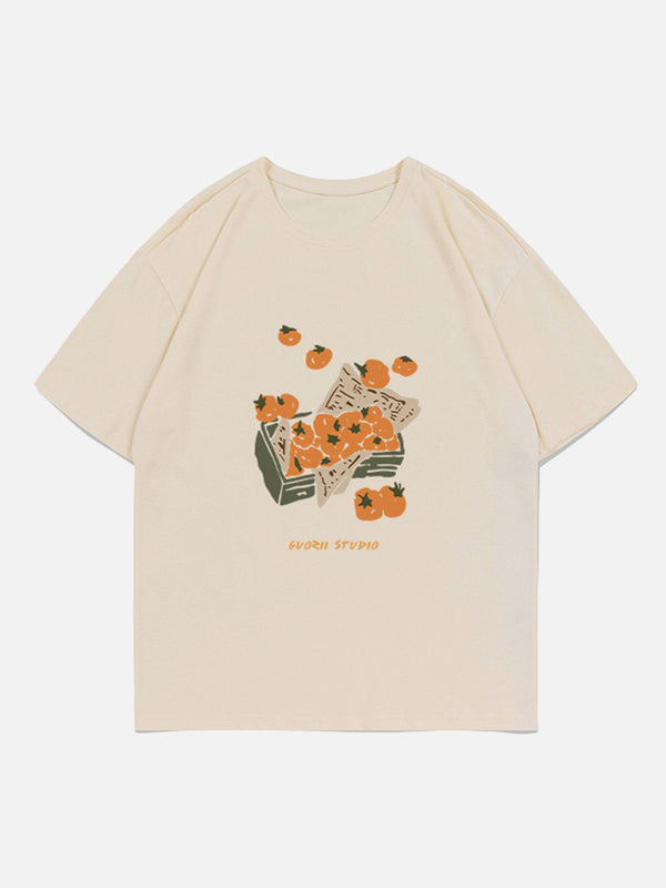 Helmiss - Tomatoes Print Tee- Streetwear Fashion - helmiss.com