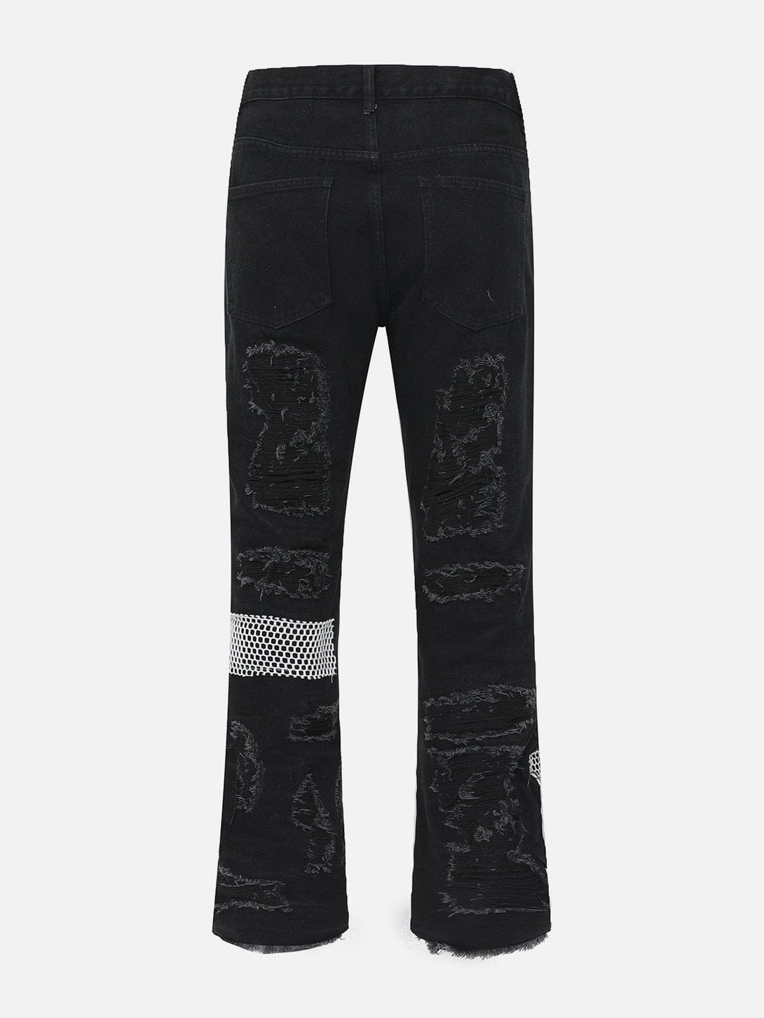 Helmiss - Torn Patchwork Jeans- Streetwear Fashion - helmiss.com