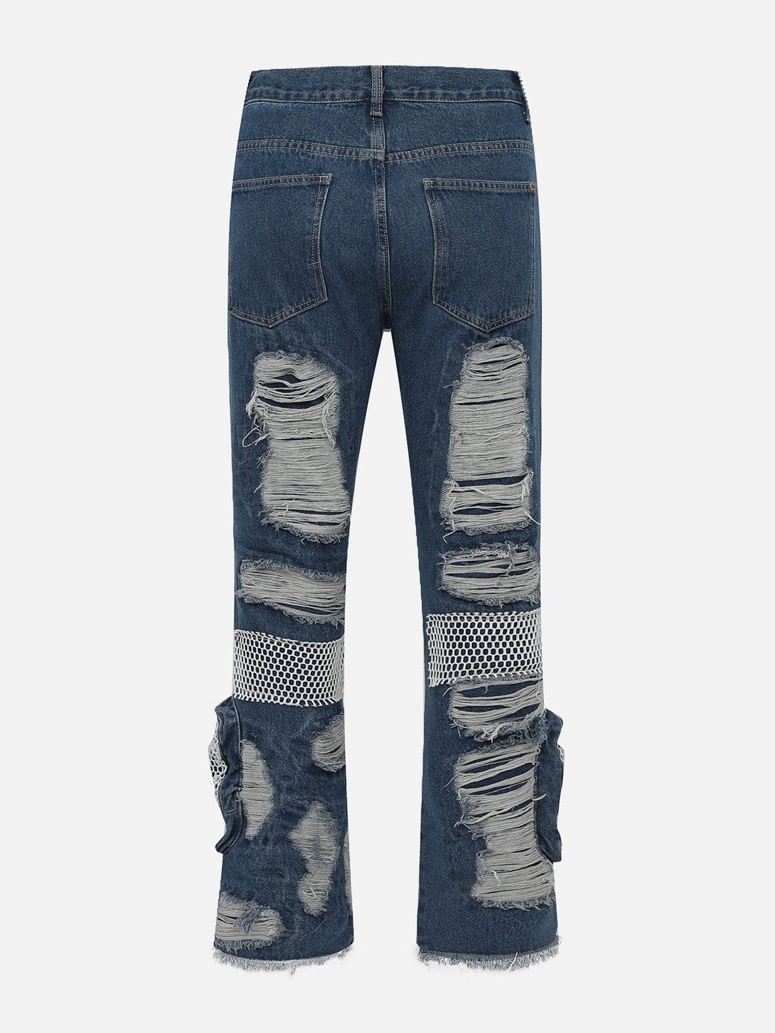 Helmiss - Torn Patchwork Jeans- Streetwear Fashion - helmiss.com