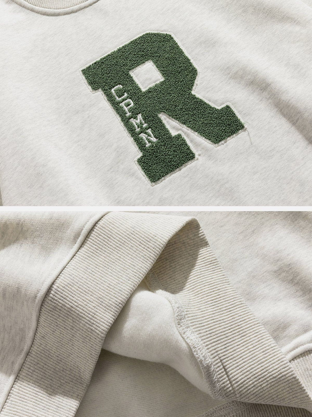 Helmiss - Towel Embroidery R Sweatshirt- Streetwear Fashion - helmiss.com