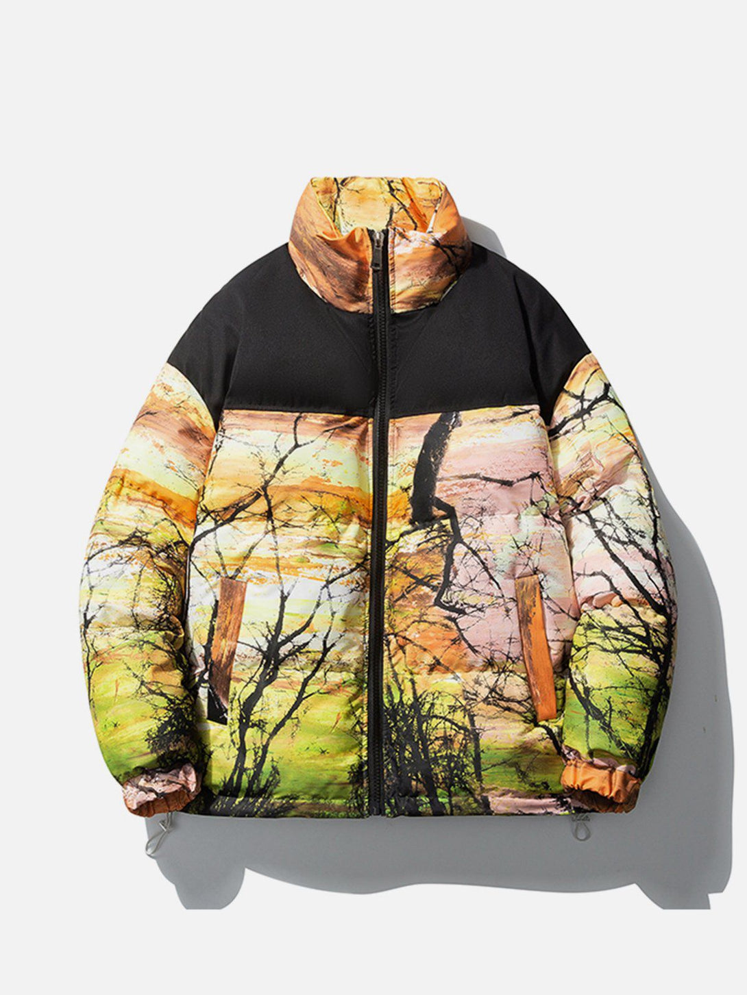 Helmiss - Tree Pattern Winter Coat- Streetwear Fashion - helmiss.com