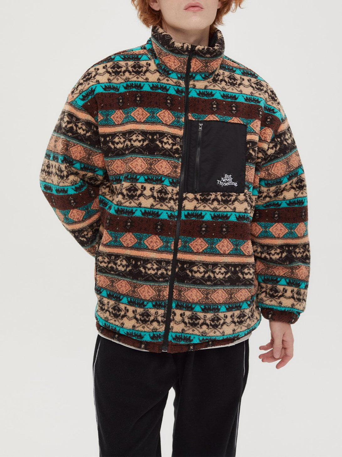 Helmiss - Tribal Vintage Pattern Winter Coat- Streetwear Fashion - helmiss.com