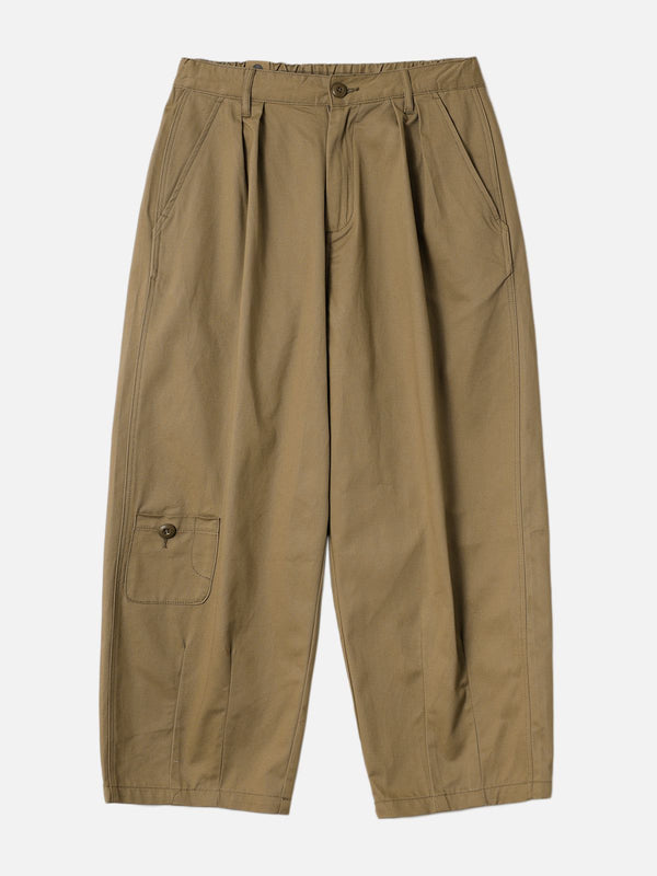 Helmiss - Twill Wide Leg Solid Pants- Streetwear Fashion - helmiss.com