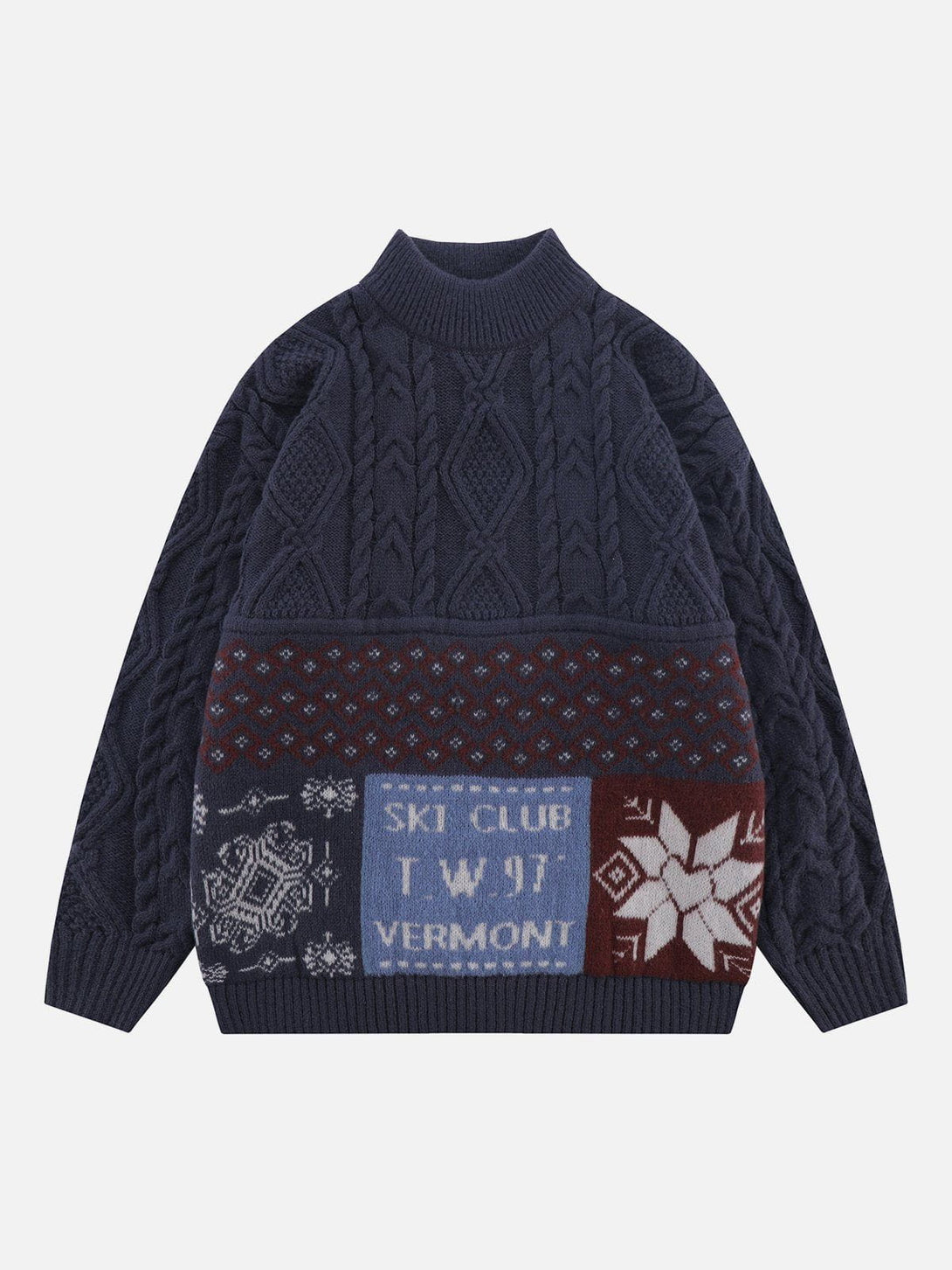 Helmiss - Twist Knit Sweater- Streetwear Fashion - helmiss.com