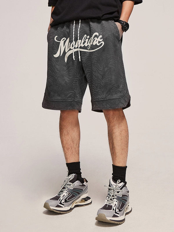 Helmiss - Twisted Stripes Drawstring Shorts- Streetwear Fashion - helmiss.com