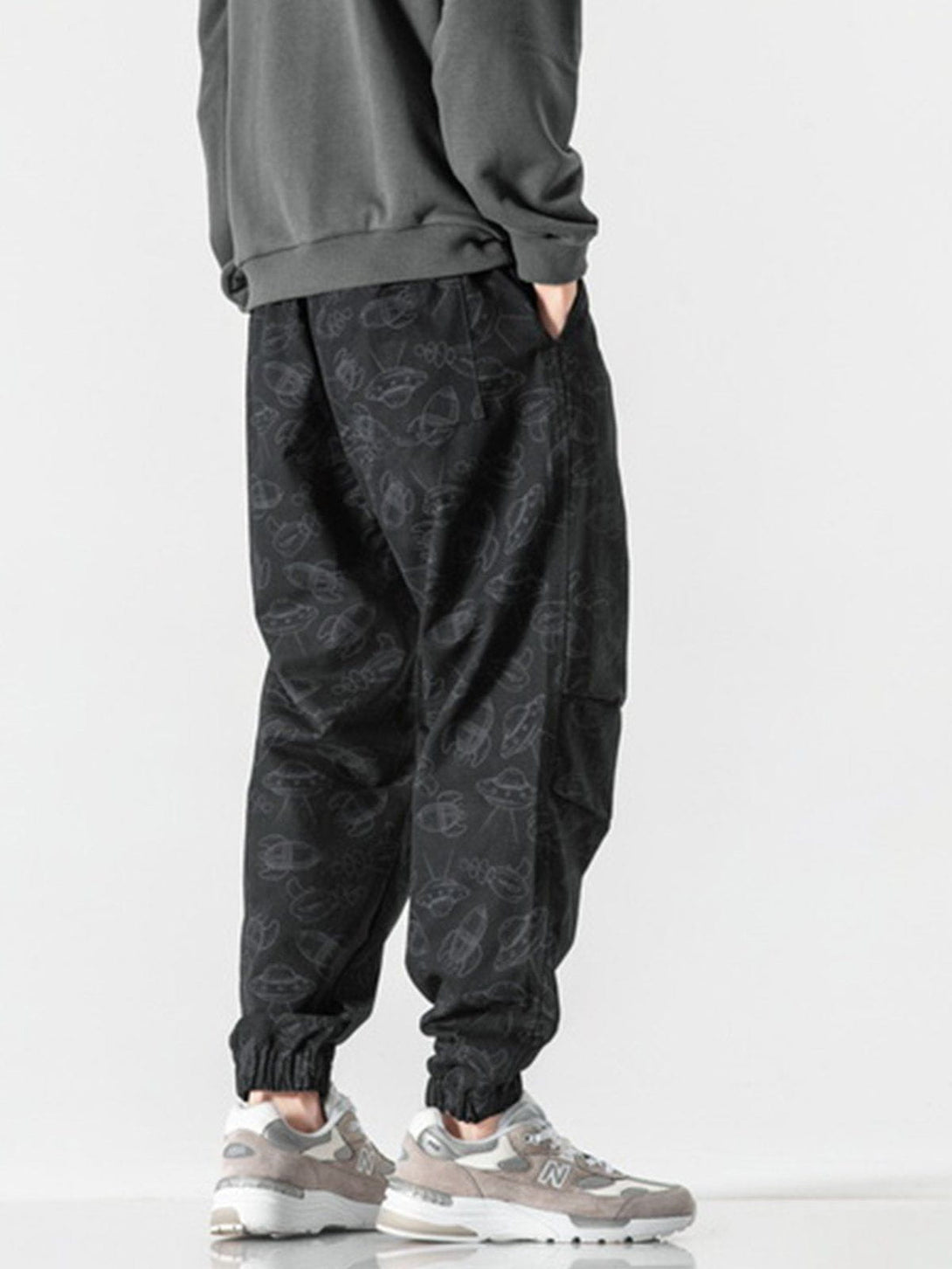 Helmiss - UFO Pattern Pants- Streetwear Fashion - helmiss.com