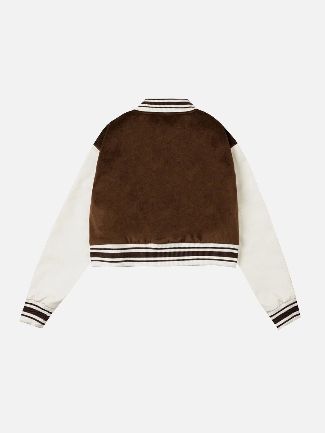 Helmiss - Velvet Short Varsity Jacket- Streetwear Fashion - helmiss.com