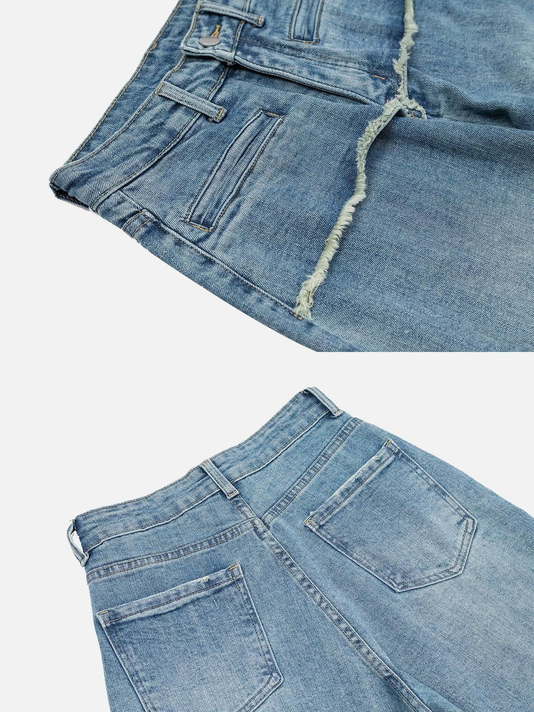 Helmiss - Vertical Pocket Jeans- Streetwear Fashion - helmiss.com