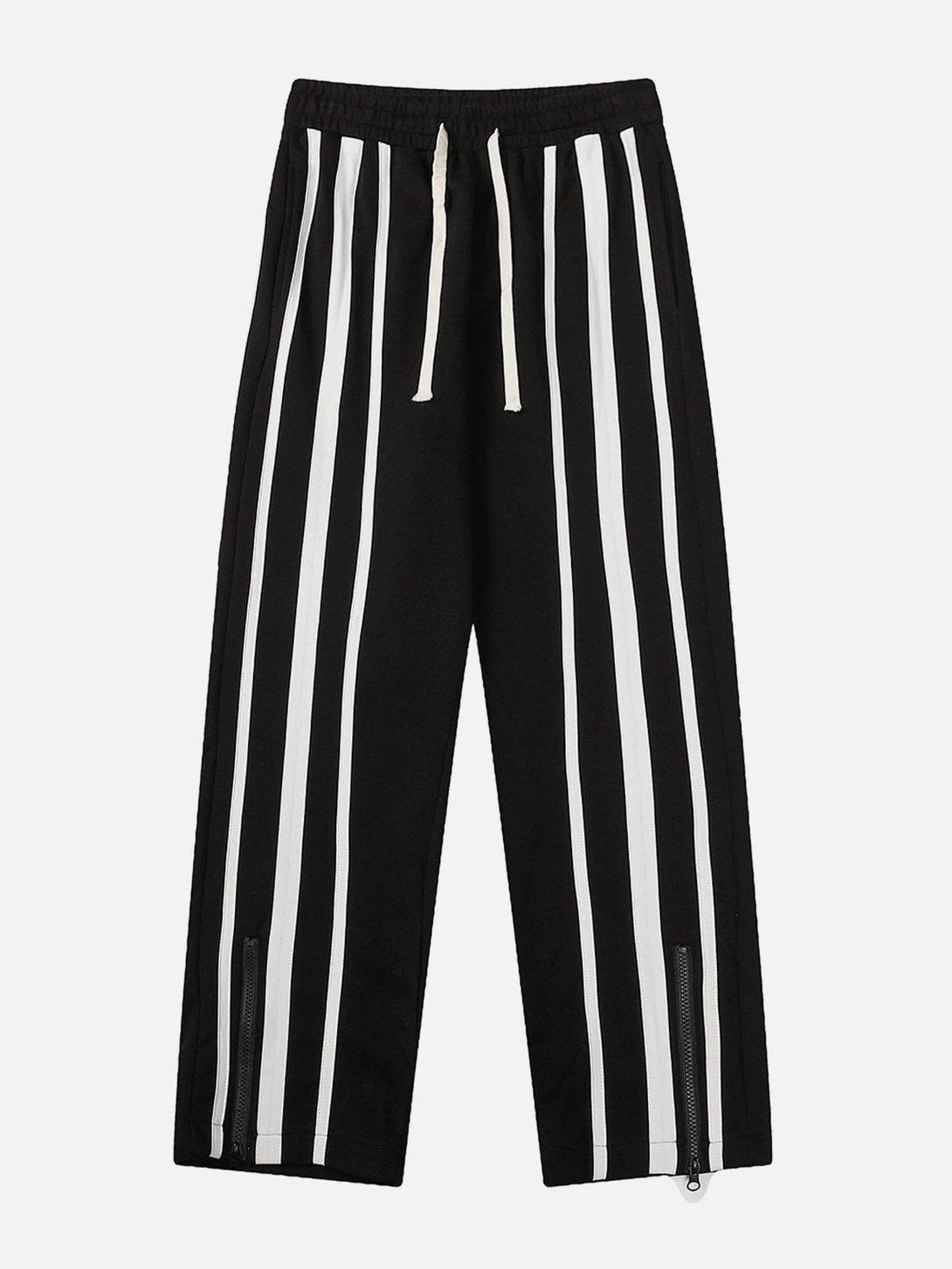 Helmiss - Vertical Stripe Drawstring Sweatpants- Streetwear Fashion - helmiss.com