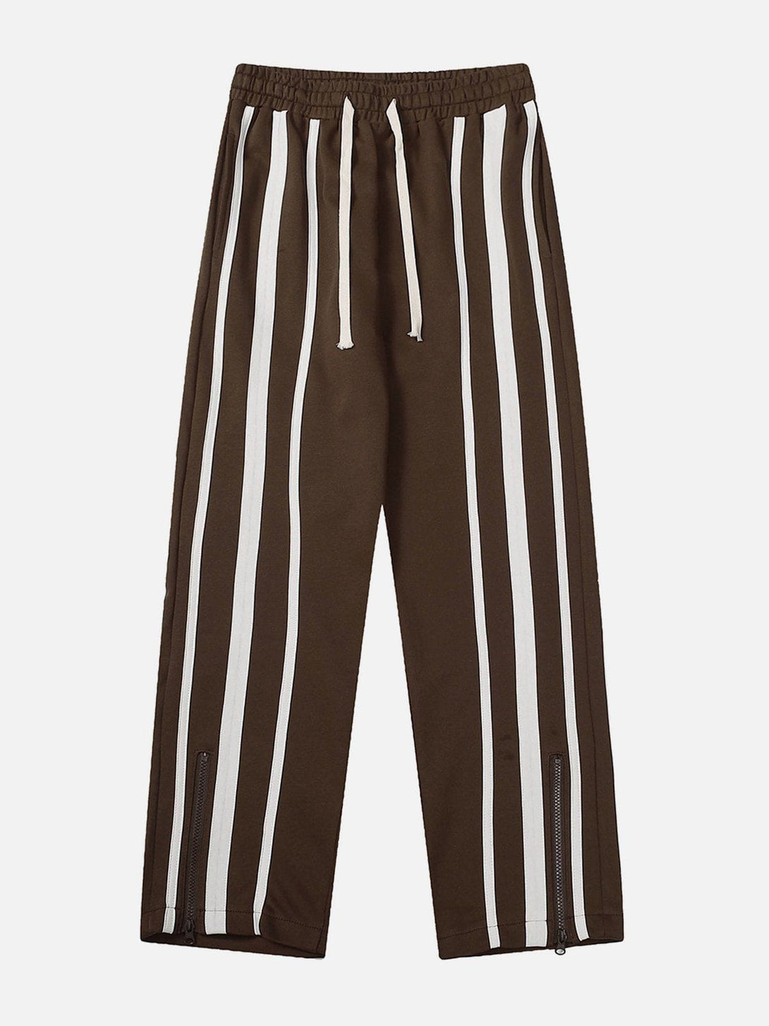 Helmiss - Vertical Stripe Drawstring Sweatpants- Streetwear Fashion - helmiss.com