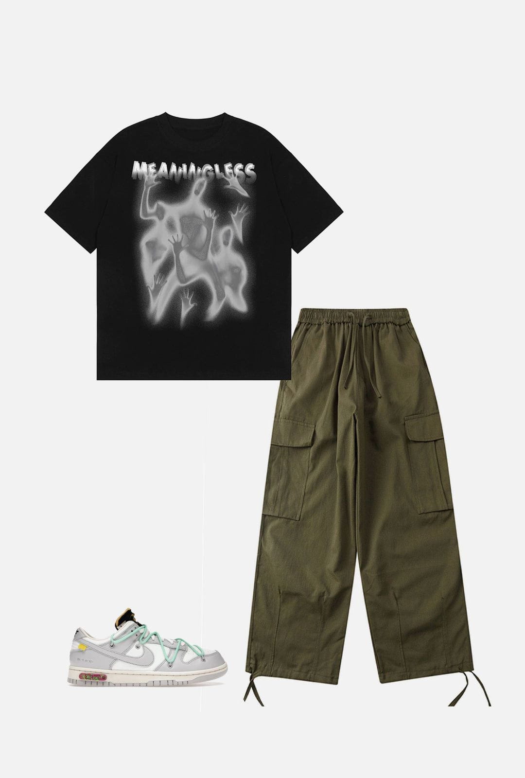 Helmiss - Vintage Baggy Cargo Pants- Streetwear Fashion - helmiss.com