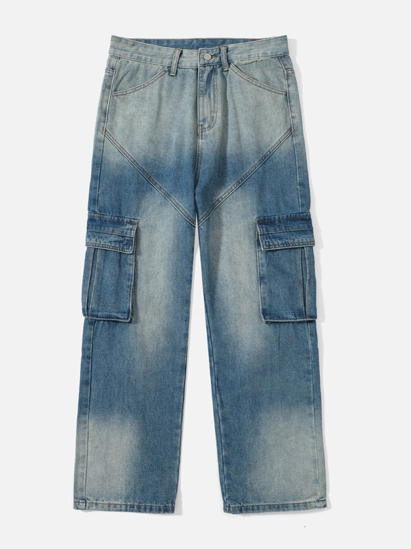 Helmiss - Vintage Big Pocket Jeans- Streetwear Fashion - helmiss.com