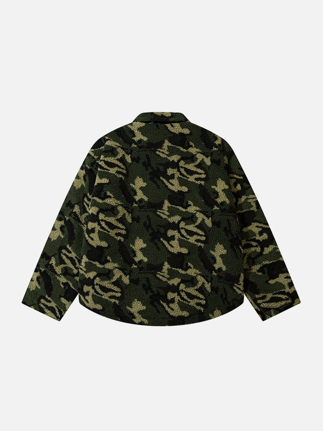 Helmiss - Vintage Camo Sherpa Coat- Streetwear Fashion - helmiss.com