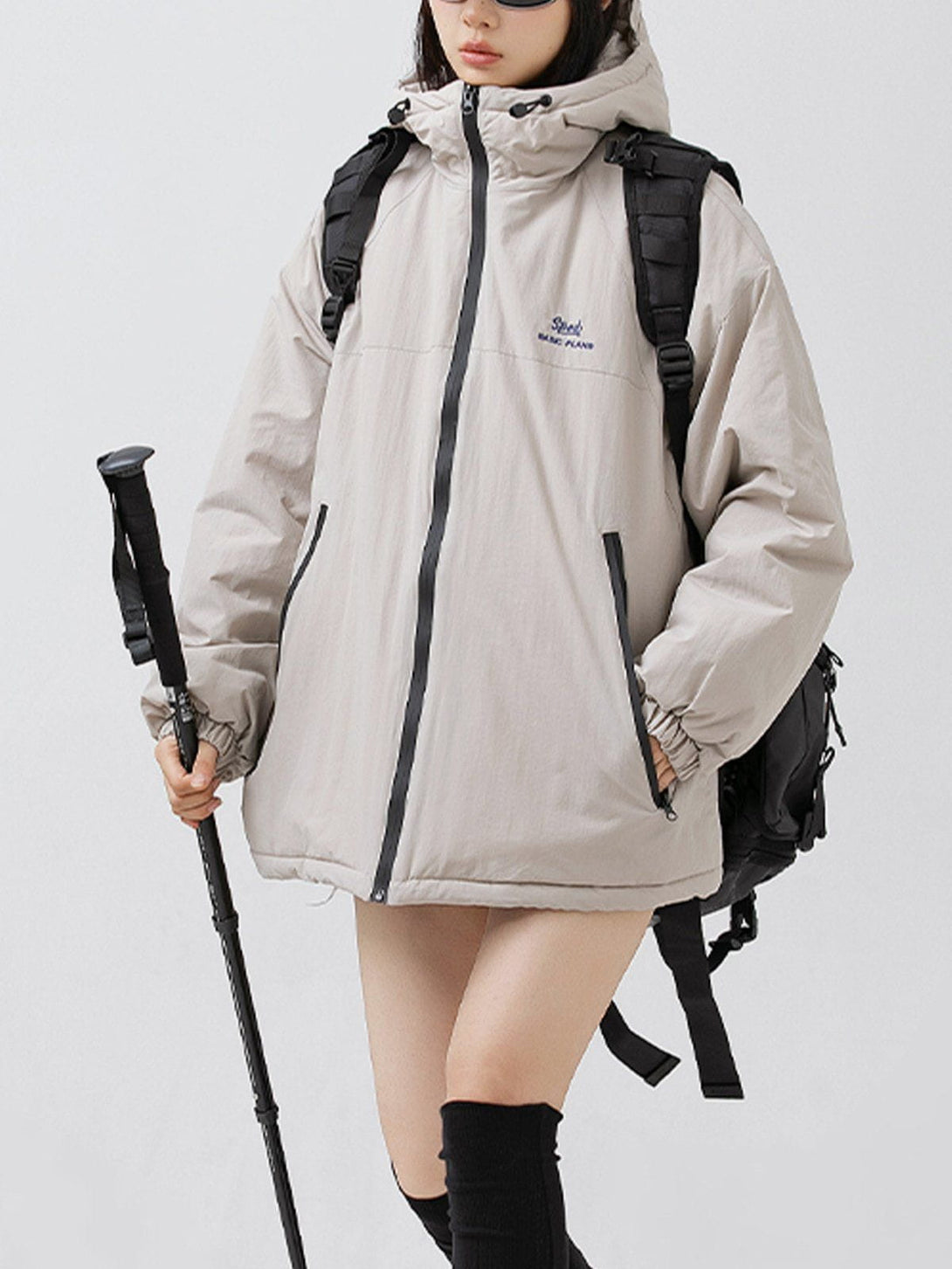 Helmiss - Vintage Drawstring Anorak- Streetwear Fashion - helmiss.com