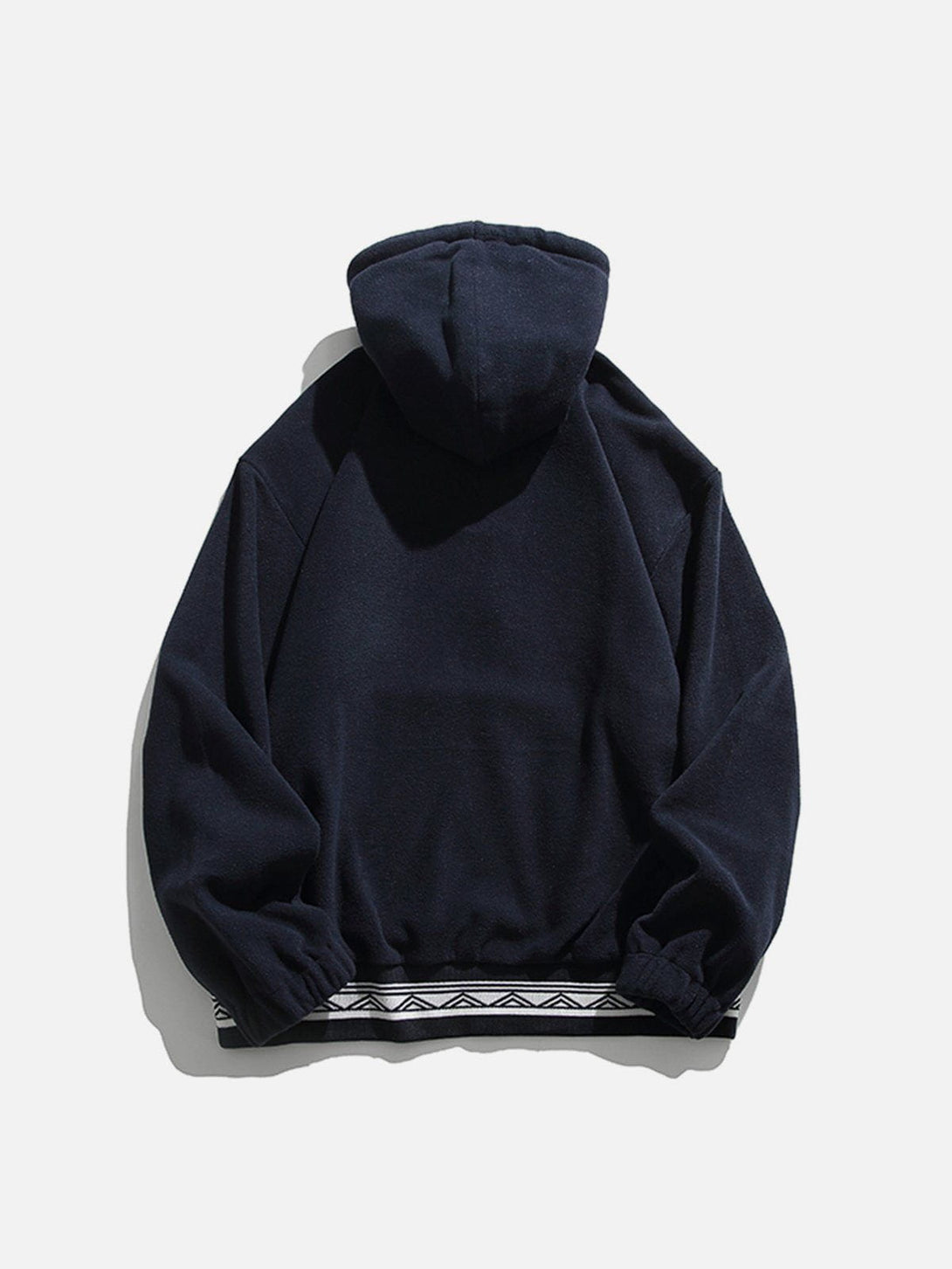 Helmiss - Vintage Embroidery Fake Two Hoodie- Streetwear Fashion - helmiss.com