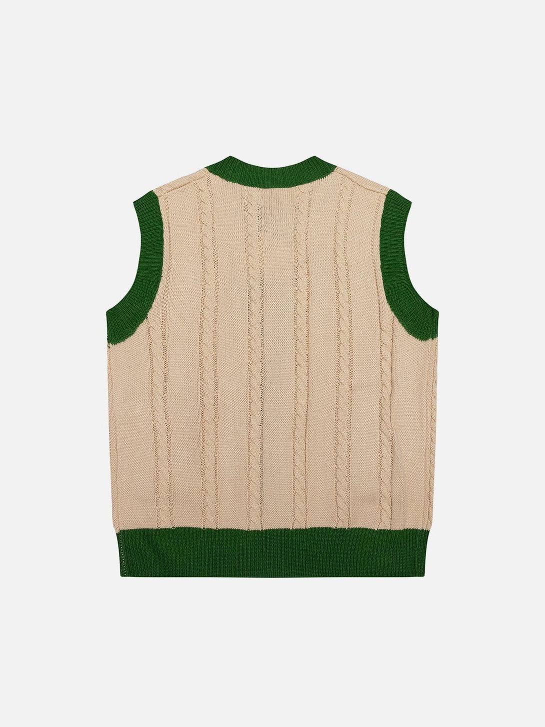 Helmiss - Vintage Embroidery Sweater Vest- Streetwear Fashion - helmiss.com