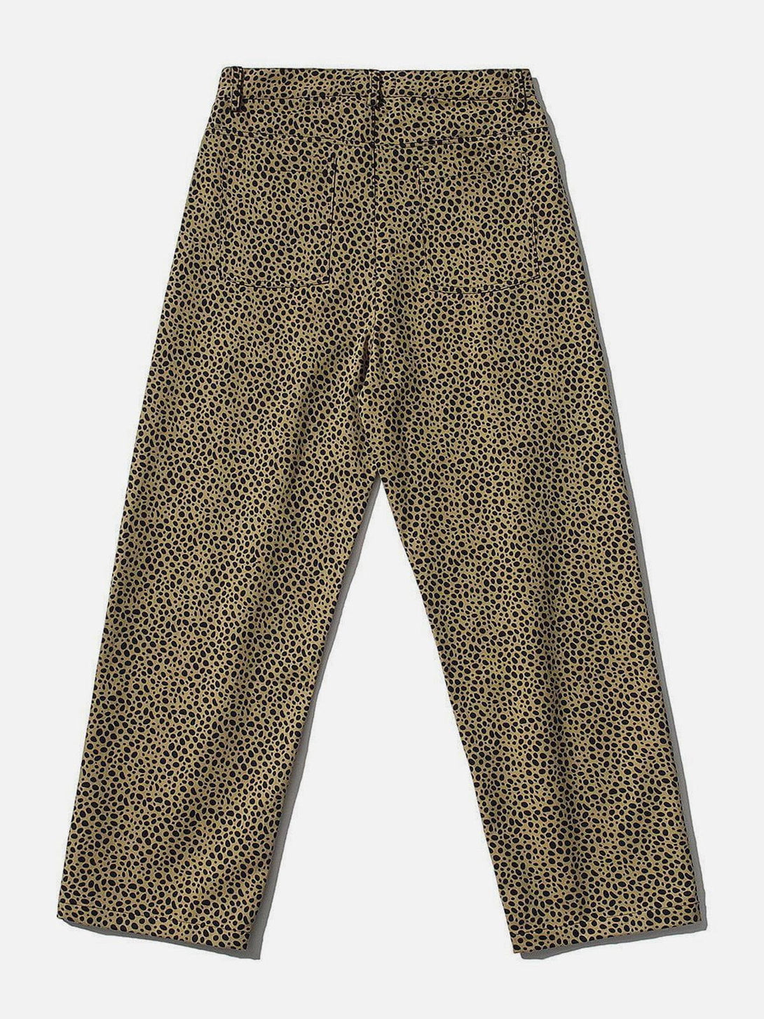 Helmiss - Vintage Full Print Leopard Print Long Pants- Streetwear Fashion - helmiss.com