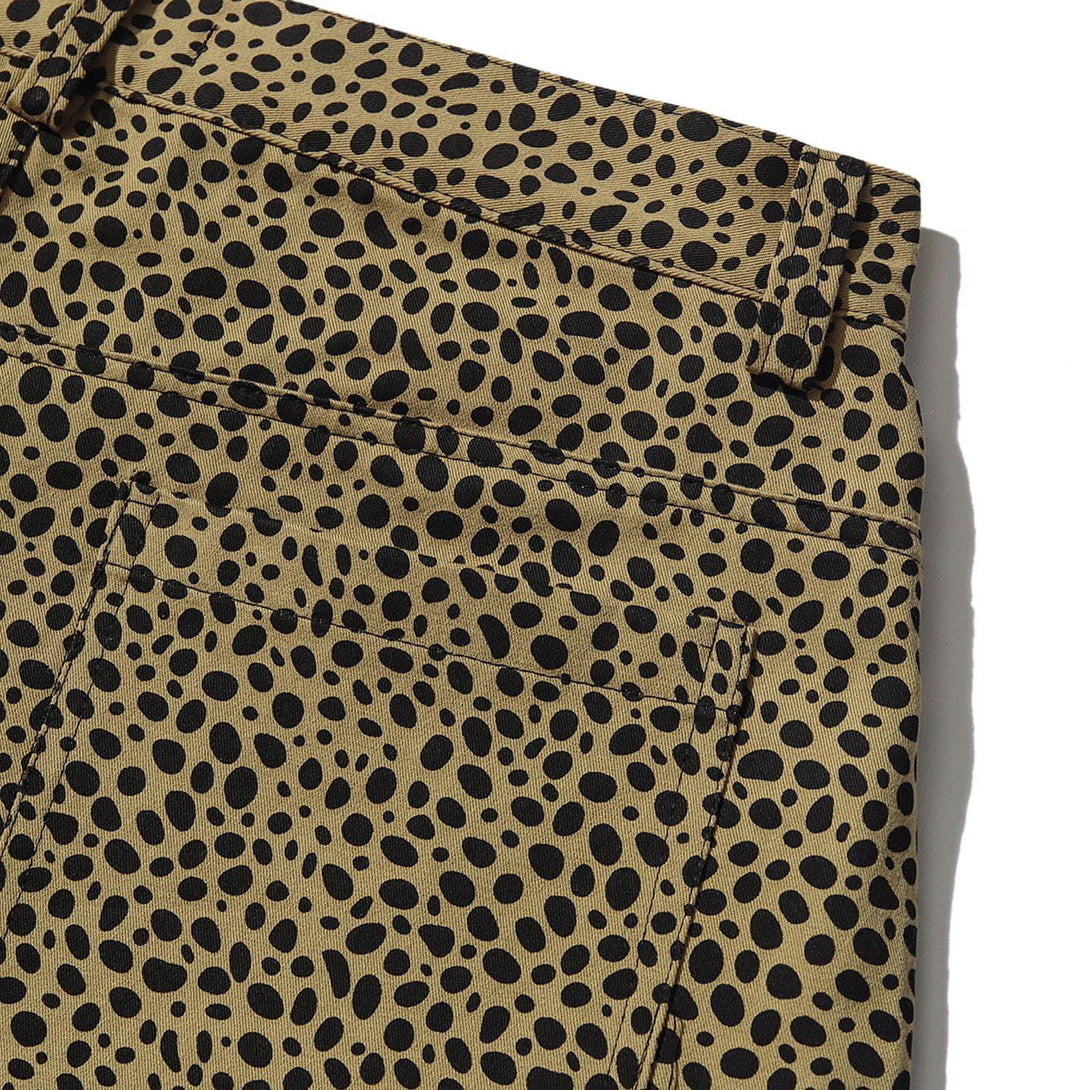 Helmiss - Vintage Full Print Leopard Print Long Pants- Streetwear Fashion - helmiss.com