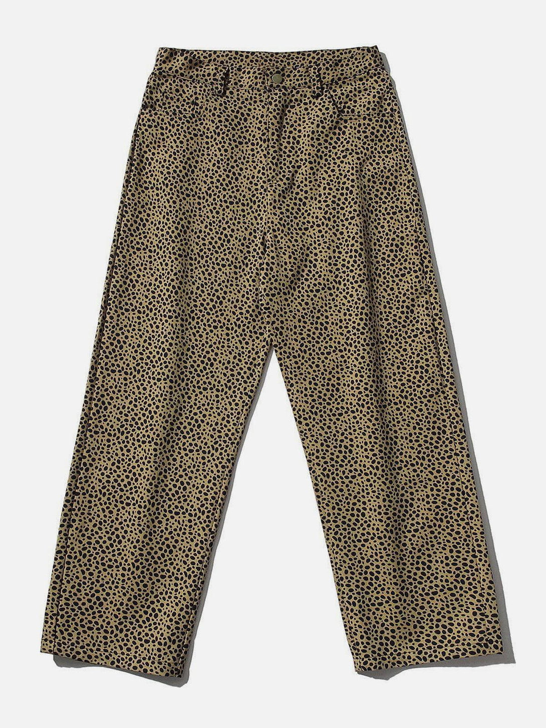 Helmiss - Vintage Full Print Leopard Print Long Pants- Streetwear Fashion - helmiss.com