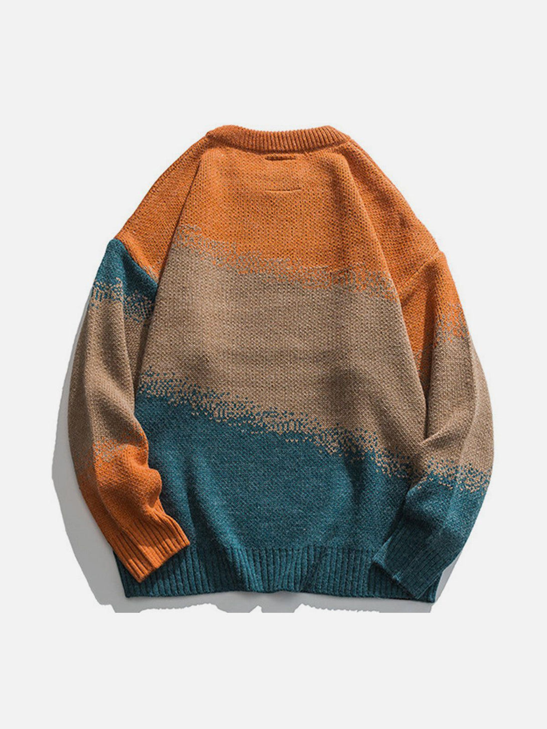 Helmiss - Vintage Gradient Knit Sweater- Streetwear Fashion - helmiss.com