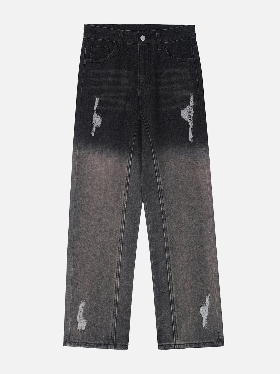 Helmiss - Vintage Gradient Ripped Jeans- Streetwear Fashion - helmiss.com