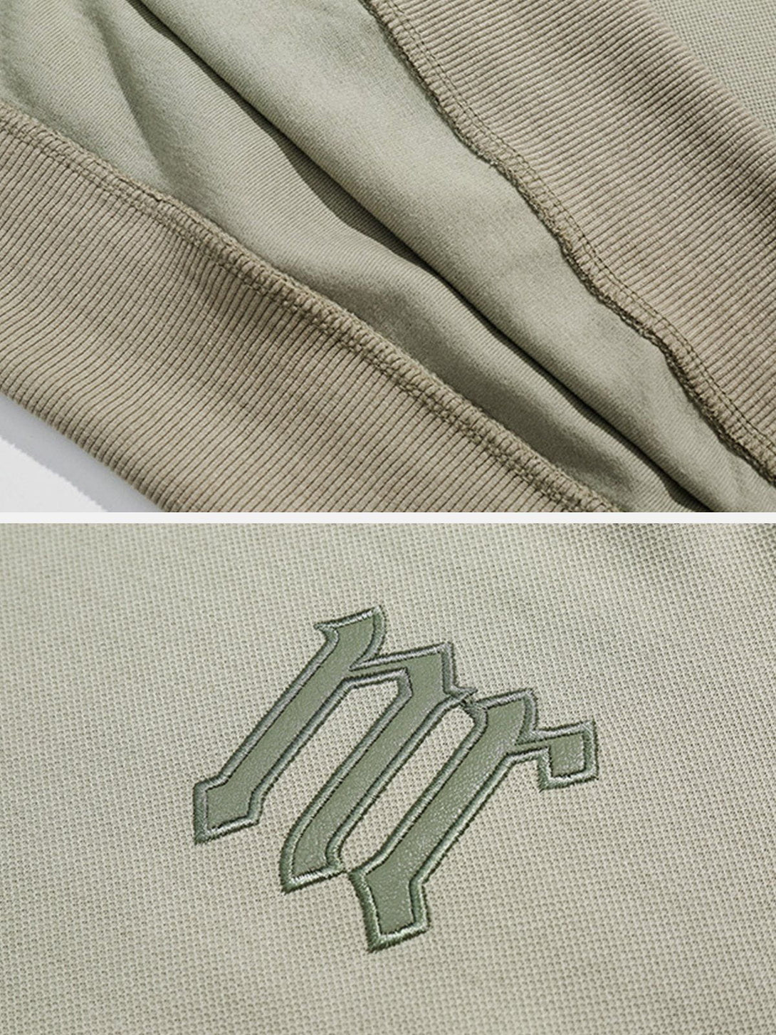 Helmiss - Vintage Letter Embroidery Hoodie- Streetwear Fashion - helmiss.com