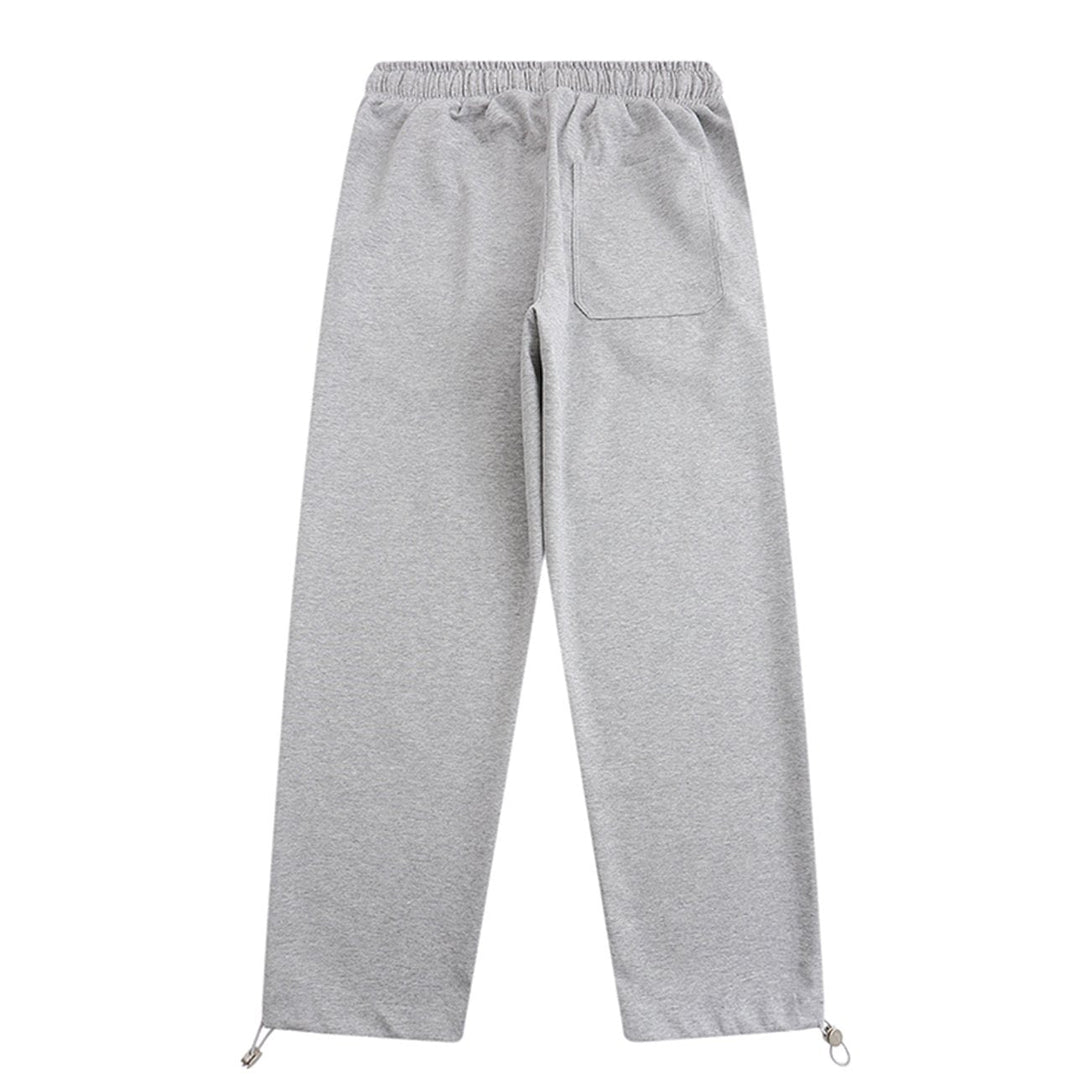 Helmiss - Vintage Letters Embroidery Sweatpants- Streetwear Fashion - helmiss.com