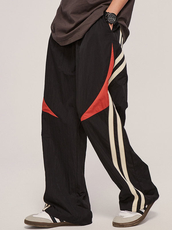 Helmiss - Vintage Oblique Stripe Sweatpants- Streetwear Fashion - helmiss.com