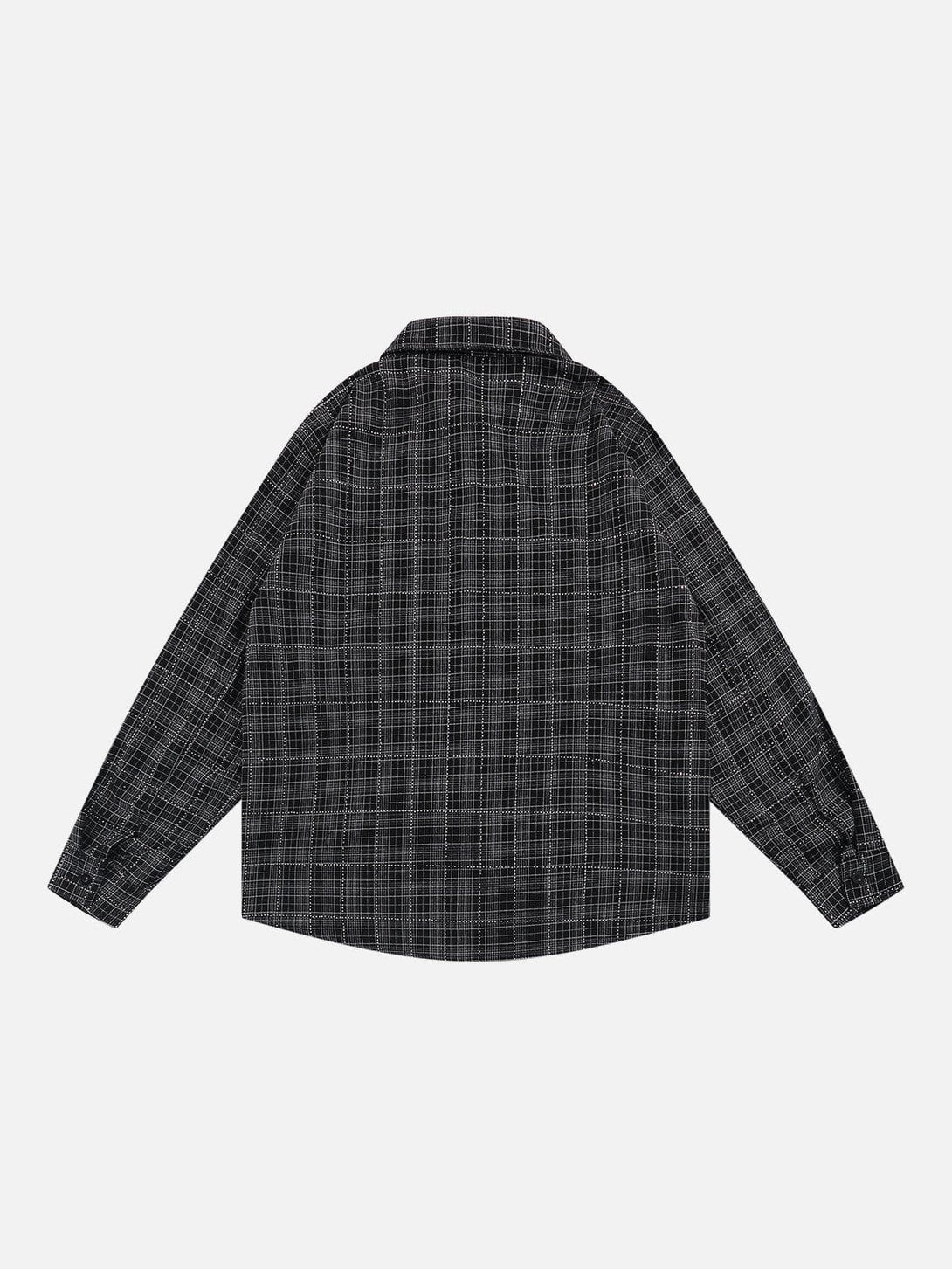 Helmiss - Vintage PLAID Shacket- Streetwear Fashion - helmiss.com