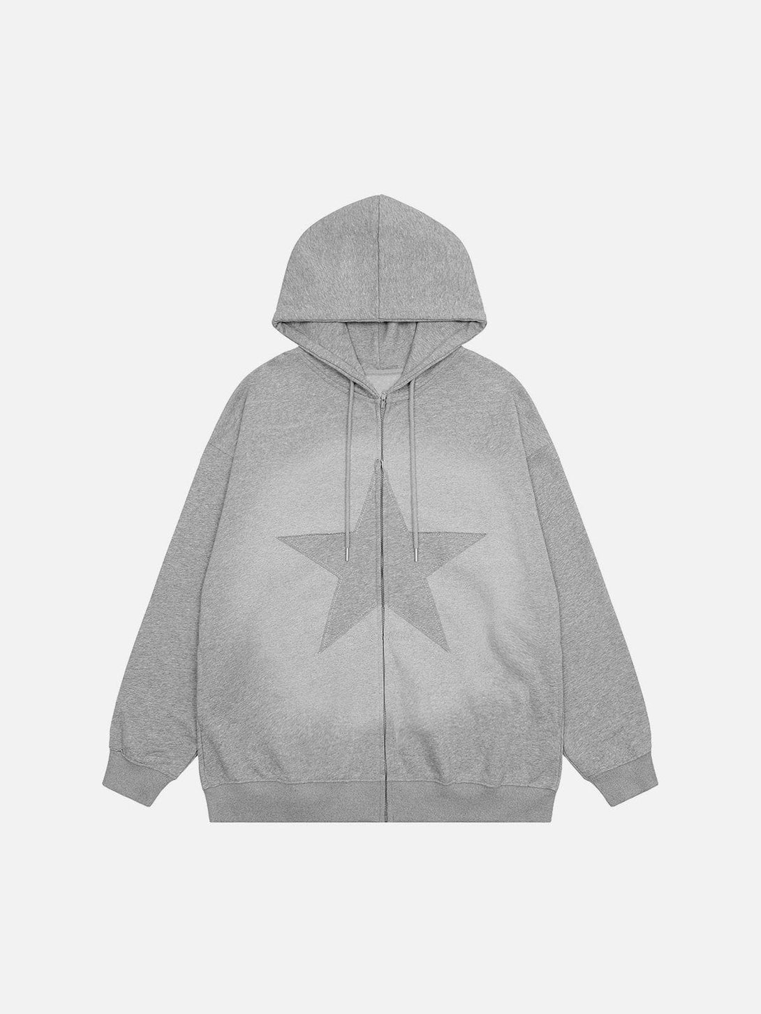 Helmiss - Vintage Pentagram Zip Up Hoodie- Streetwear Fashion - helmiss.com