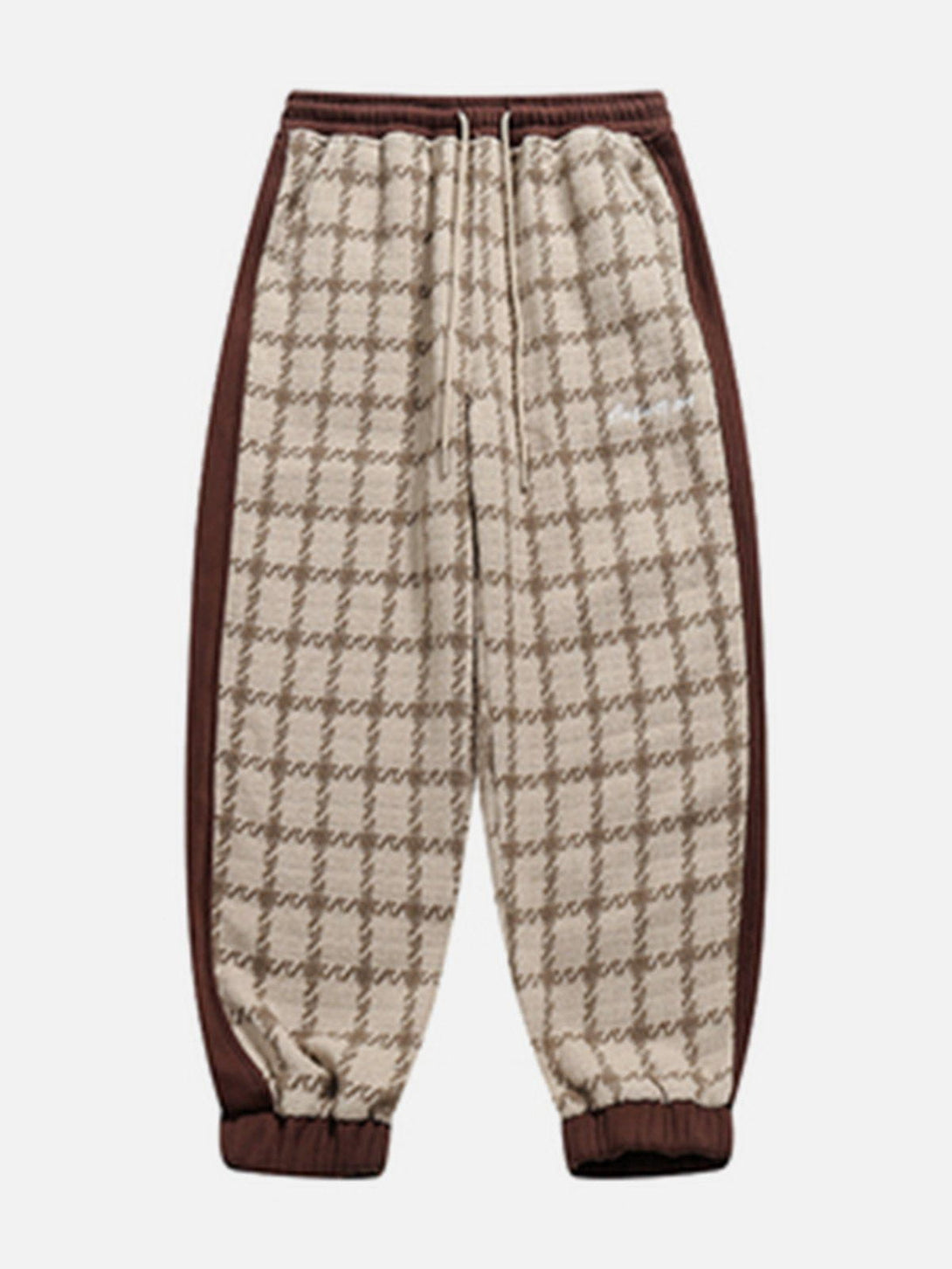 Helmiss - Vintage Plaid Pants- Streetwear Fashion - helmiss.com