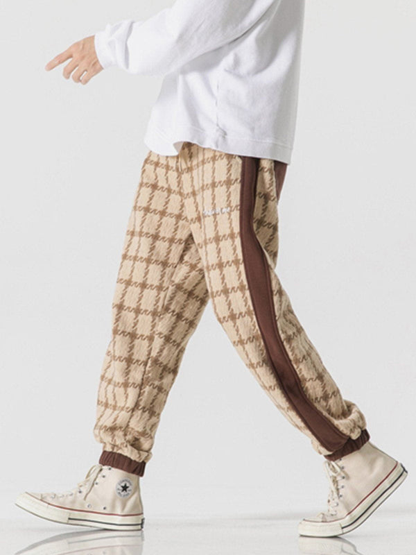 Helmiss - Vintage Plaid Pants- Streetwear Fashion - helmiss.com