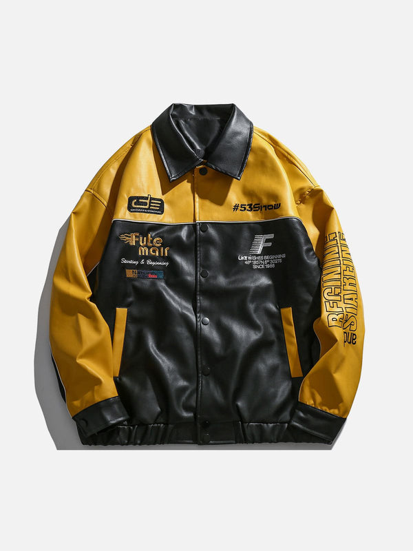 Helmiss - Vintage Racing Bomber Jacket- Streetwear Fashion - helmiss.com