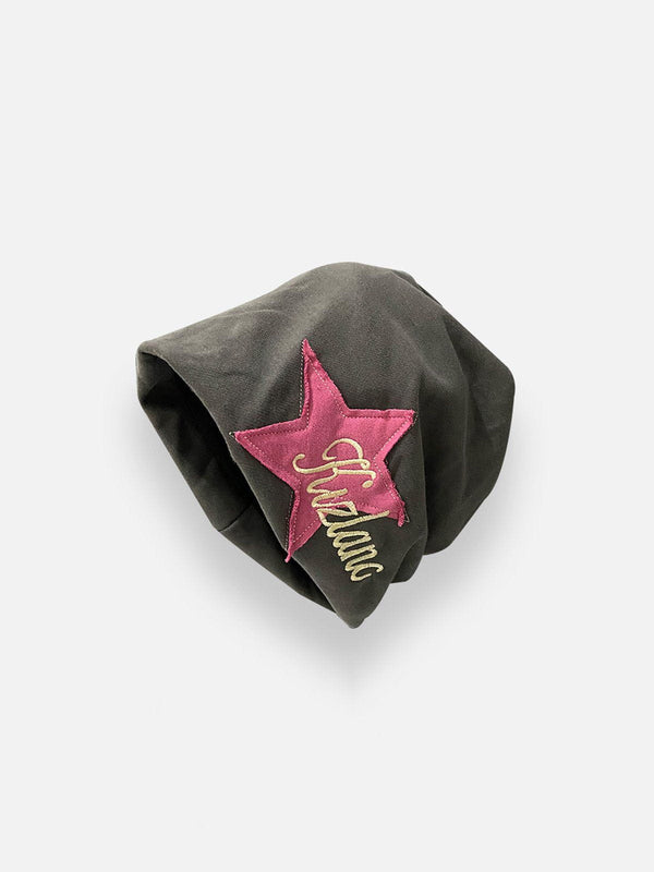 Helmiss - Vintage Raw Edge Star Embroidery Hat- Streetwear Fashion - helmiss.com