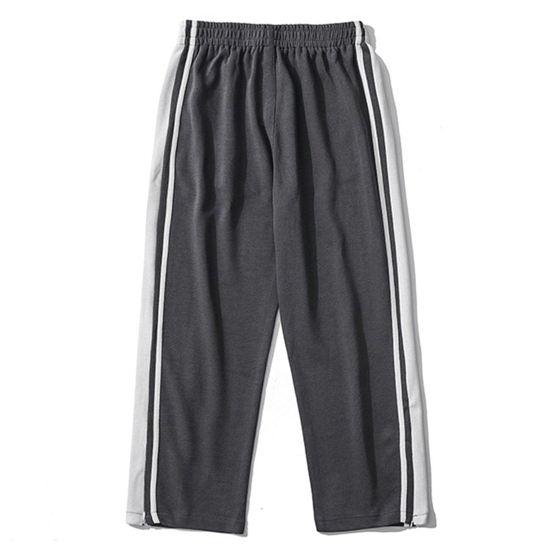 Helmiss - Vintage Side Stripe Track Pants- Streetwear Fashion - helmiss.com