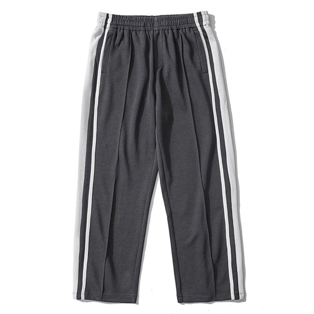 Helmiss - Vintage Side Stripe Track Pants- Streetwear Fashion - helmiss.com