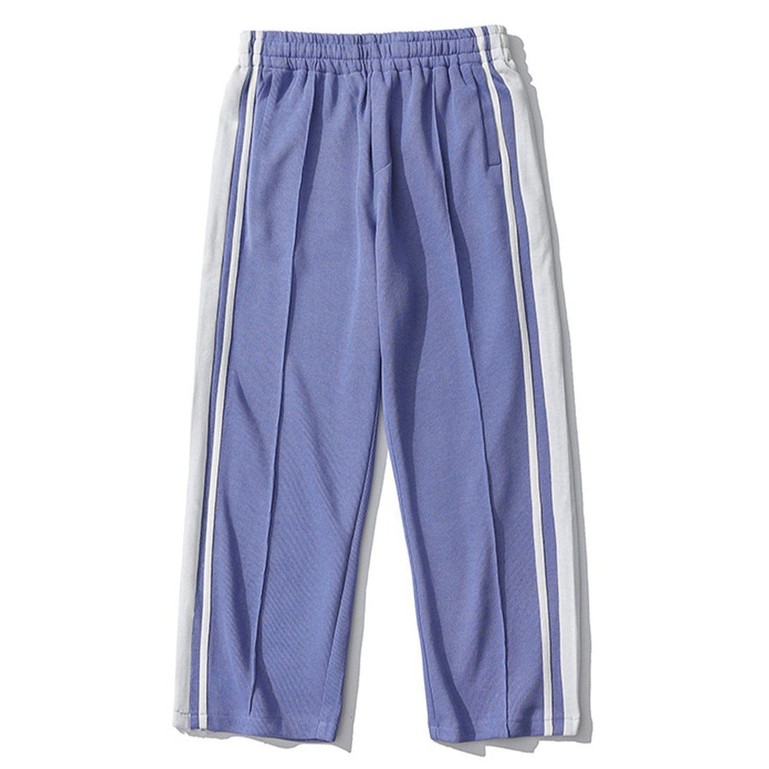 Helmiss - Vintage Side Stripe Track Pants- Streetwear Fashion - helmiss.com