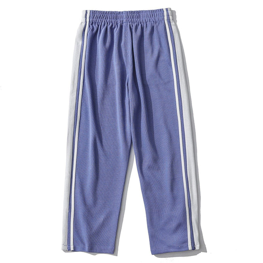 Helmiss - Vintage Side Stripe Track Pants- Streetwear Fashion - helmiss.com